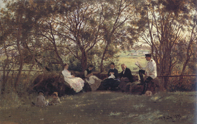 Ilya Repin On the Turf Bench (nn02)